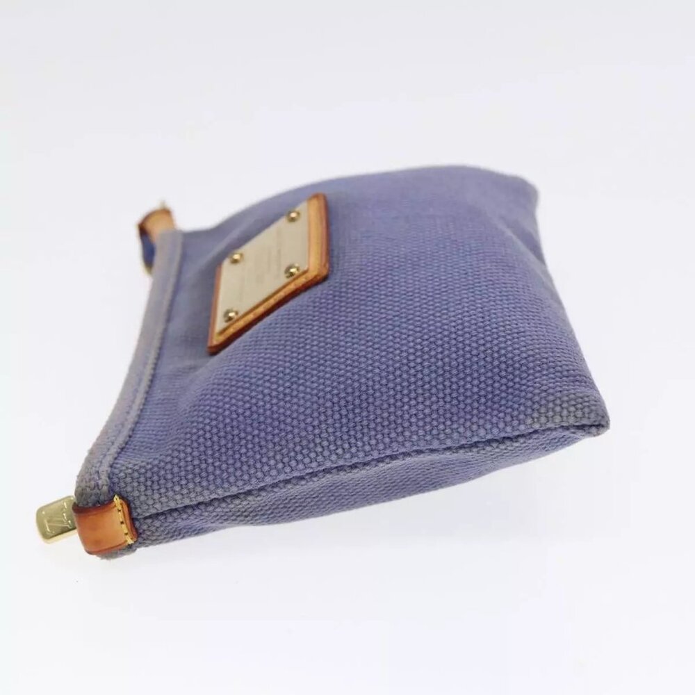 LOUIS VUITTON Antigua Pochette Platt PM Pouch Blue M40070 LV Auth th5273 - Picture 9 of 14